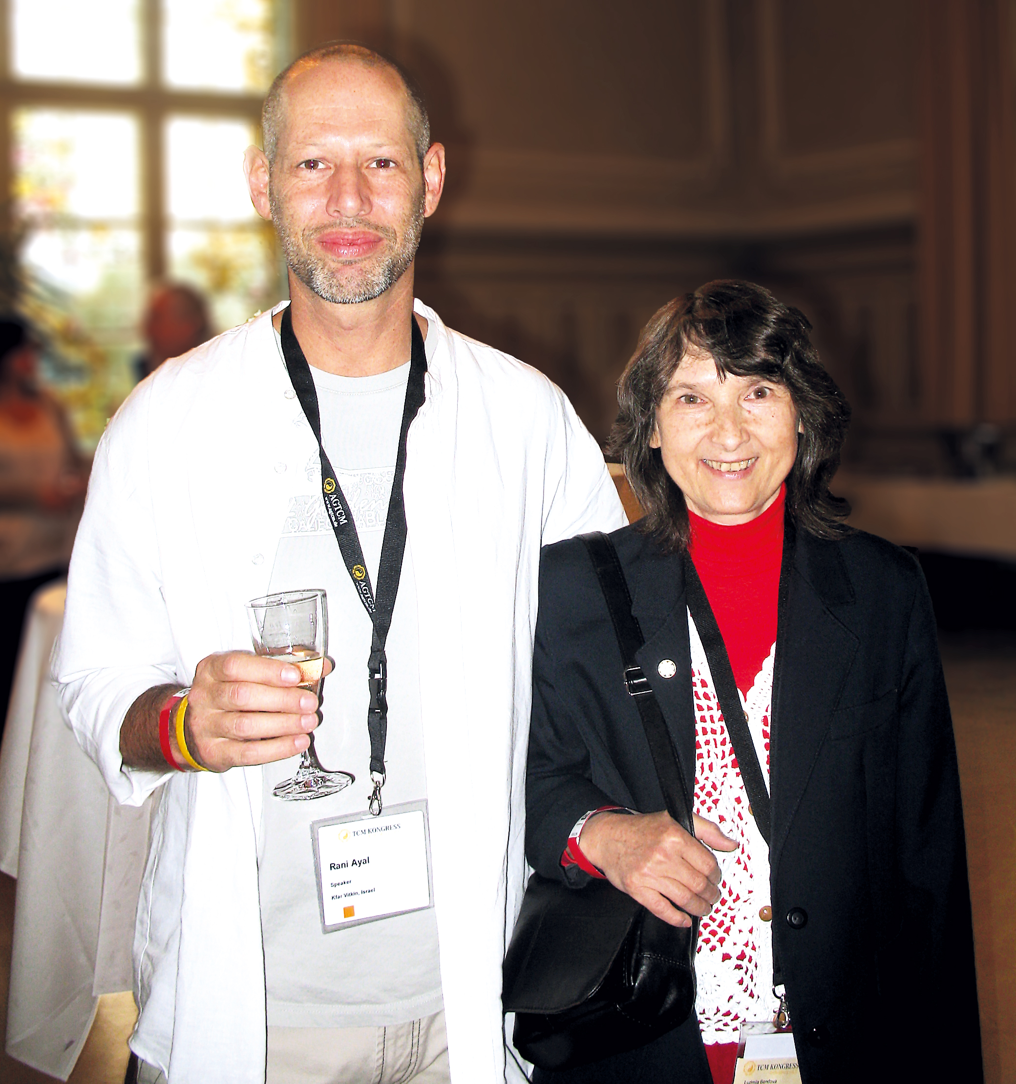 Rani Ayal a MUDr. Ludmila Bendová na Kongrese tradiční čínské medicíny v Rothenburgu.
